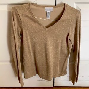 Jaclyn Smith light weight glittery sweater